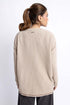 Waffle Knit Extreme Oversize Sweatshirt